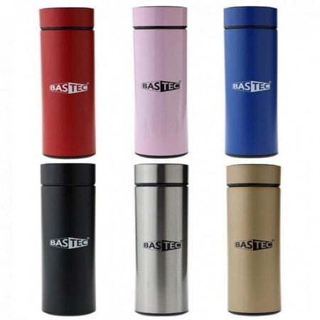 حافظة سوائل ذكية لحفظ المشروبات الباردة والحارة مع مستشعر LED سعة 500 مل ماركة BASTEC