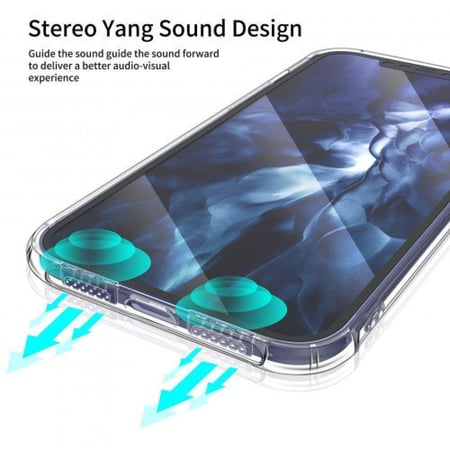 غطاء حماية شفاف مدعم الزوايا لهاتف ايفون 12 - iPhone 12