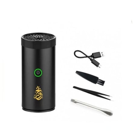 المبخرة الذكية - مبخرة الكترونية محمولة مع منفذ شحن USB ضمان سنة ماركة DLC