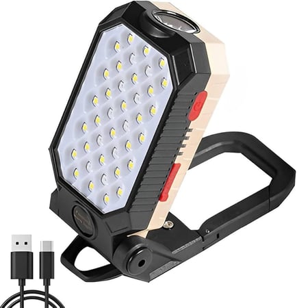 كشاف شحن متعدد الوظائف من DLC بقوة 10 واط – موديل 32941 (مزود بمغناطيس وخطاف تعليق) Dlc