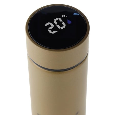 حافظة سوائل ذكية لحفظ المشروبات الباردة والحارة مع مستشعر LED سعة 500 مل ماركة BASTEC