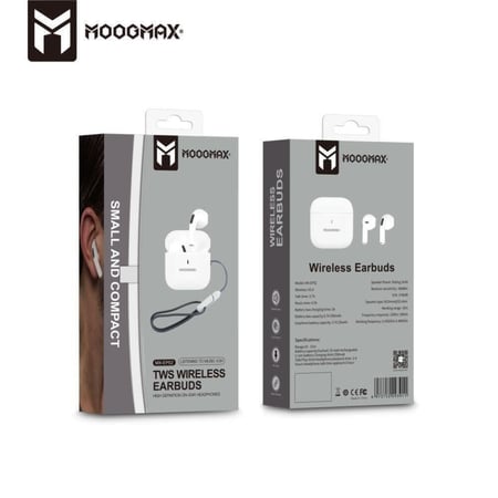سماعات ايربودز موج ماكس MX-EP52 TWS ضمان سنتين Wireless Earbuds  moogmax