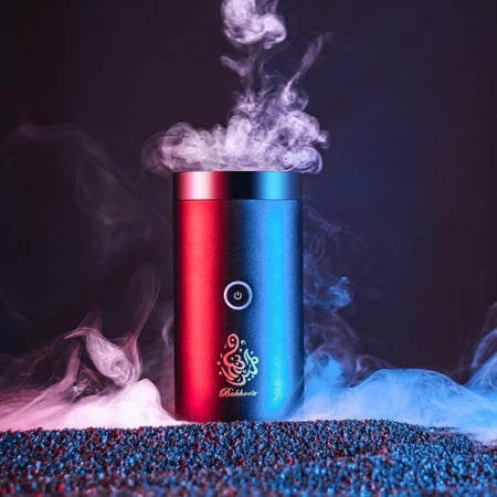 المبخرة الذكية مع عود دقه مروكي بيور - مبخرة الكترونية محمولة مع منفذ شحن USB