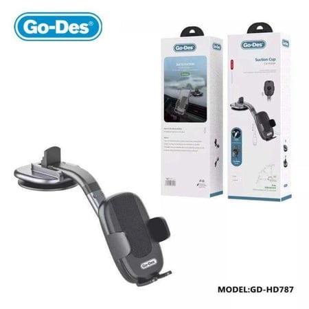 حامل جوال للسيارة 2 في 1 - يثبت على الطبلون او فتحة المكيف من Go-doe GD-HD787