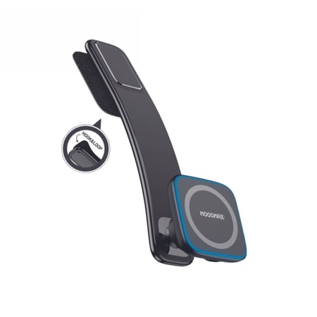 MOOGMAX حامل جوال مغناطيس  وشاحن لاسلكي بقوة 15 واط ماج سيف MX-MH152 ماركة موج ماكس