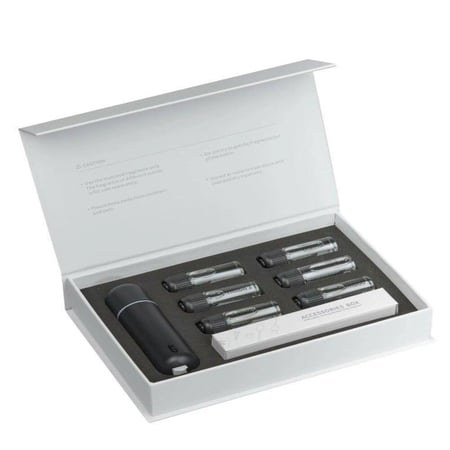 معطر سيارة الكترونية مع 6 عطور فواحة