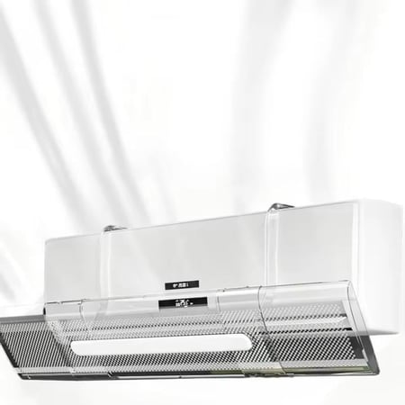 عاكس هواء مكيفات سبيلت بتصميم شفاف يمنع الهواء بشكل مباشر موزع هواء مقاس مرن قابل للتحكم 53 - 94 سم DLC-27100