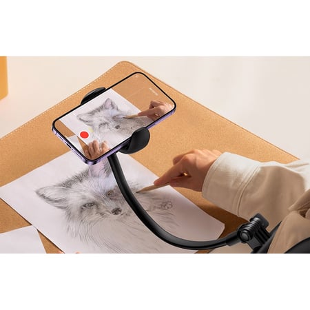 حامل للجوال على الرقبه للتصوير بيسوس حامل جوال كومفورت جوي على الرقبة لون اسود Baseus BS-HP007 ComfortJoy Series Neck Phone