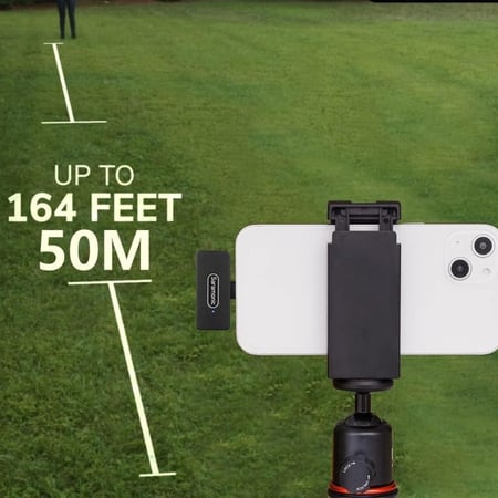 ميكروفون لاسلكي للايفون للبودكاست ومقابلات بجودة عالية من سارامونيك Blink100 B4 بسرعة 2.4 جيجا هرتز