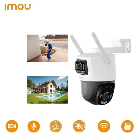 كاميرا واي فاي 10 ميجا خارجية متحركة بعدستين نوع ايمو Imou Cruiser Dual outdoor security camera 10MP smart camera