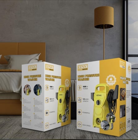 جهاز غسيل سيارات و أسطح عالي الضغط DENX موديل Dx3316 – 1600 واط، سلك بطول 1.5 متر، سرعة وقوة تنظيف استثنائية