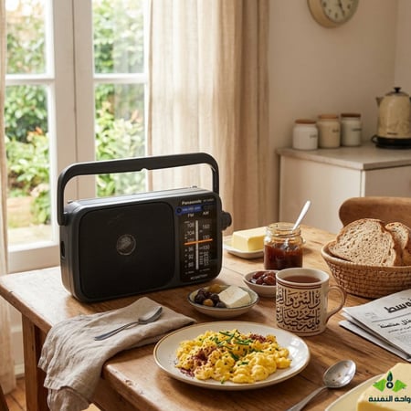 راديو باناسونيك الاصلي FM/AM RF-2400D أسود Panasonic ضمان سنتين
