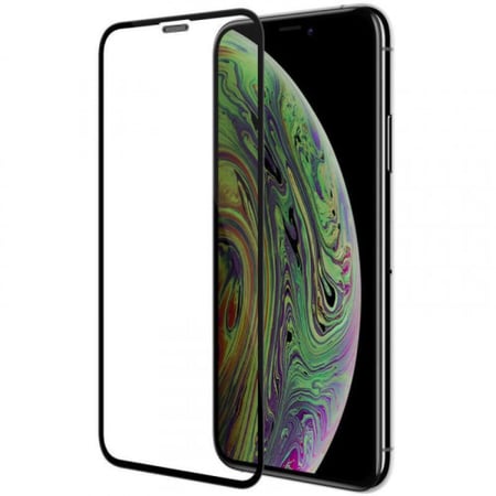 شاشة حماية زجاجية 5D بإطار أسود لهاتف ايفون 11 برو - iPhone 11 pro