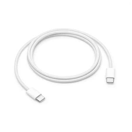 كيبل ايفون 16 الأصلي 1 متر 60 واط منفذ USB-C الى USB-C ماركة ابل ضمان حاسبات العرب - ضمان سنتين