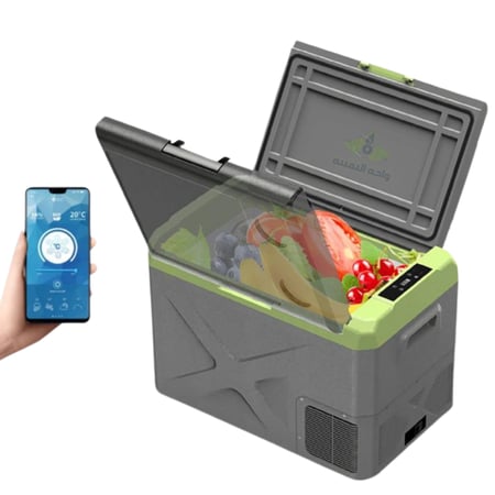 ثلاجة سيارة بمقاسات مختلفة تبريد وتجميد تعمل على السيارة والمنزل تدعم تطبيق الجوال ضمان سنتين