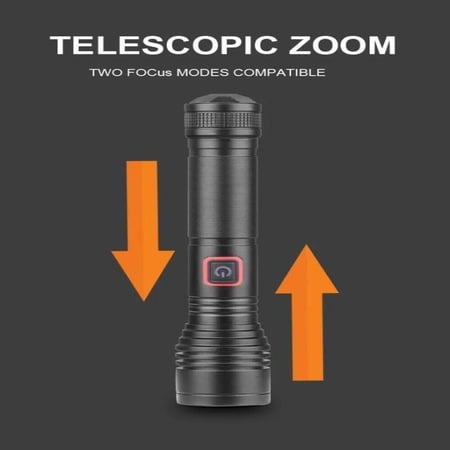 كشاف صغير يدوي 2000 لومن فائق السطوع 20 واط من فلكسي  FLEXY RECHARGEABLE FLASHLIGHT SYSTEM