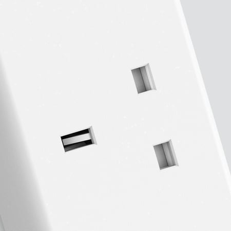 توصيلة انكر 4 منافذ طاقة مع منفذين USB ضمان سنتين Anker 322 USB Power Strip