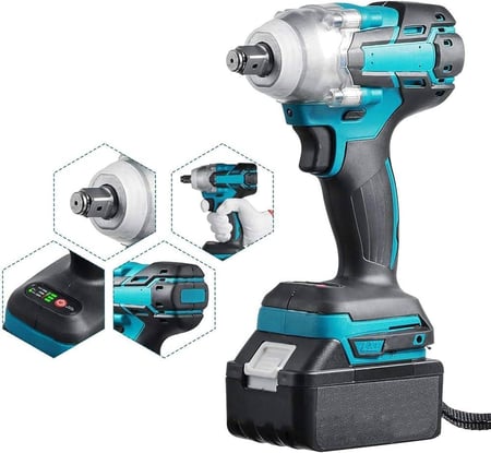 دريل كهربائي لفك عجلات السيارة متعدد الوظائف+ مظلة سيارة هدية