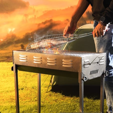 شواية الفحم المستطيلة-متجر بكم