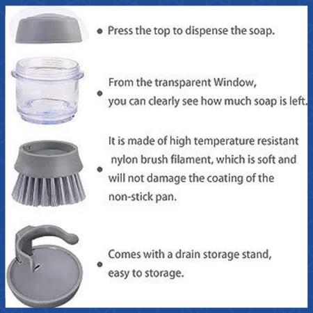 فرشاة تنظيف مع صينية تنقيط-متجر بكم