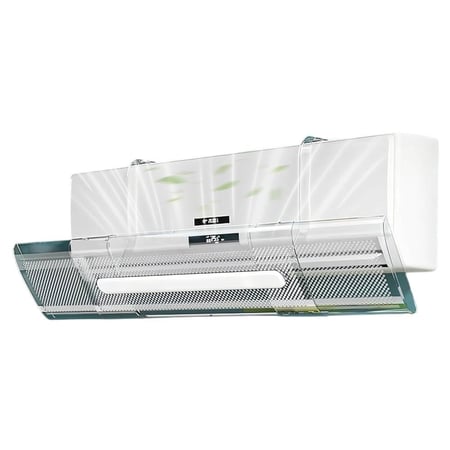 عاكس هواء المكيف الشفاف مثبث على مكيف سبيلت