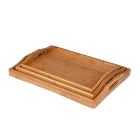 طقم صواني تقديم خشب متجر بكم Bkam