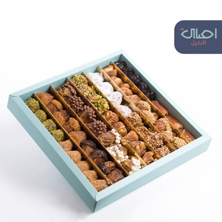 علبة تمور محشية مشكلة فاخرة | 1 كيلو