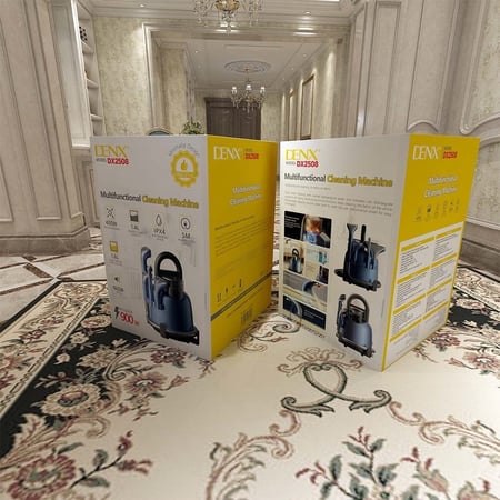 مكنسة كهربائية ذكية لتنظيف وغسل السجاد والكنب والستائر, وازالة البقع من المفروشات من دينكس DX2508