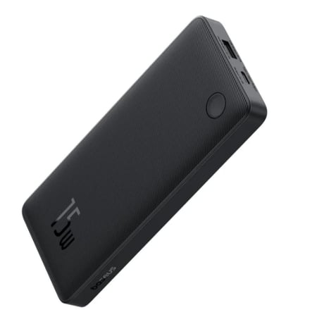 باور بنك اصلي من بيسوس| طراز ايربو لايت بسعة 10000 مللي امبير وبقوة 15 واط