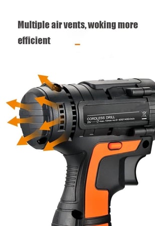 شنطة معدات متكاملة مجموعة دريل وادوات يدوية متعددة الاستخدامات في المنزل والمكتب مكون من 55 قطعة من دينكس لون أصفر