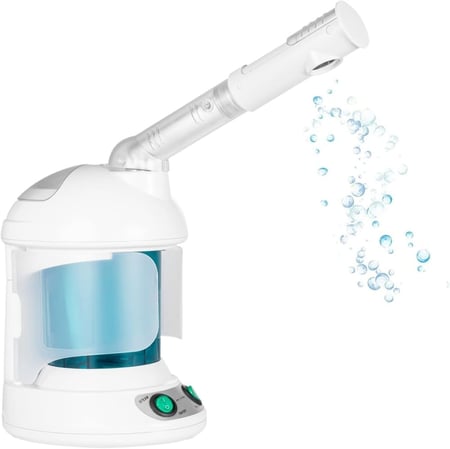 جهاز بخار للوجه, جهاز بخار نانو ايوني دافئ لترطيب الوجه والتنظيف العميق قابل للدوران 360 درجة KD2328