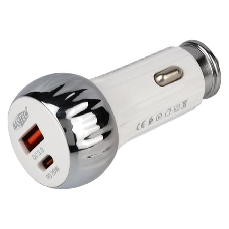 شاحن سيارة بمخرجين PD,USB