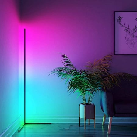 لمبة اضاءة زاوية RGB مزودة بريموت للتحكم عن بعد