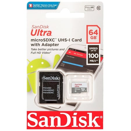 بطاقة ذاكرة ميموري كارد SanDisk 64GB