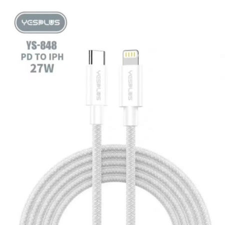 كيبل شحن تايب سي ايفون بقوة 27 واط من YESPLUS YS-848