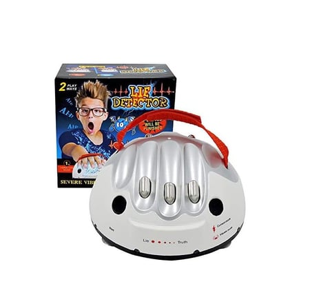 لعبة جهاز كشف الكذب بالصدمات الكهربائية الصغير، لعبة مبتكرة مثيرة للاهتمام لاختبار كشف الكذب والحقيقة، لعبة تحدي