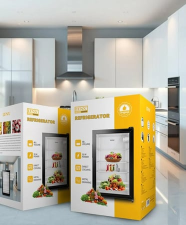 ثلاجة عرض باب زجاجي بسعة 48 لتر من  دينكس DX4502