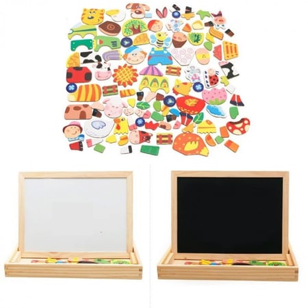 لوح للكتابة والرسم وتركيب الاشكال لعبة تعليمية للاطفال