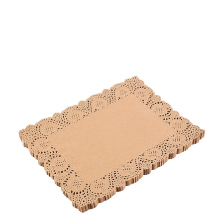 ورق دانتيل بني كبير