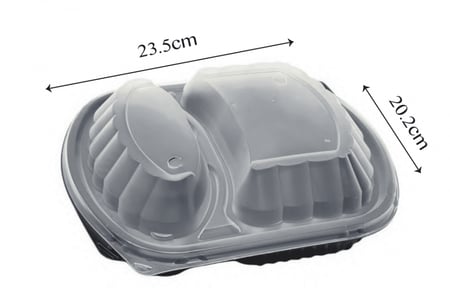 صحن ميكرويف قسمين