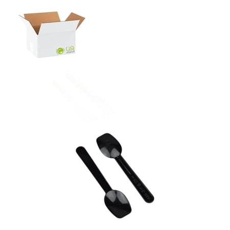 كرتون ملاعق تذوق اسود