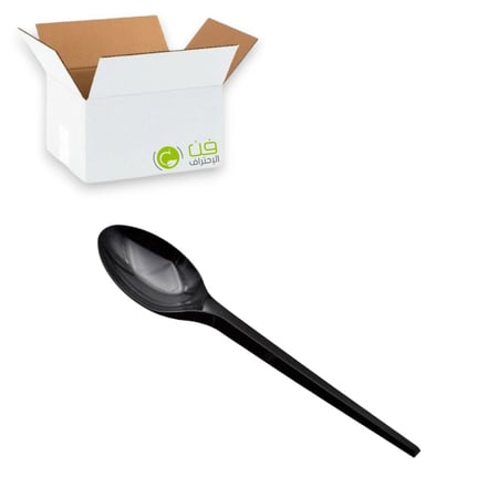 كرتون ملاعق اسود