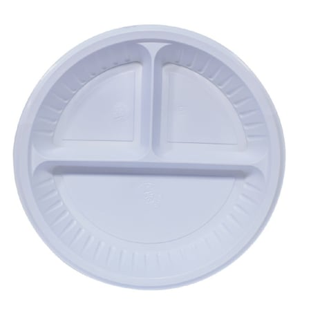 صحن مقسم ثلاثي مقاس 22 50 حبة