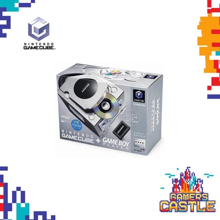 جهاز قيم كيوب مع مشغل قيم بوي بالكرتو (لون فضي) (Game Cube)