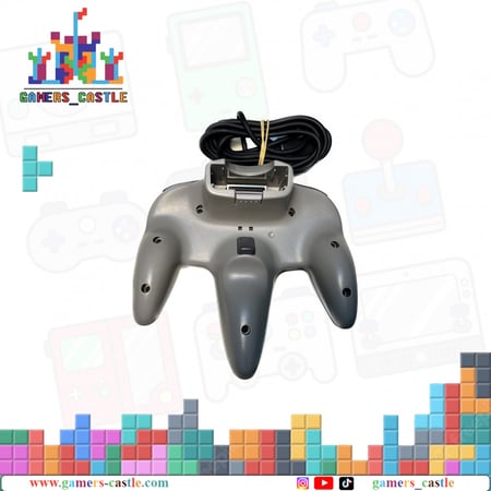 يد تحكم نينتندو 64 اصلية مستعملة - اسود