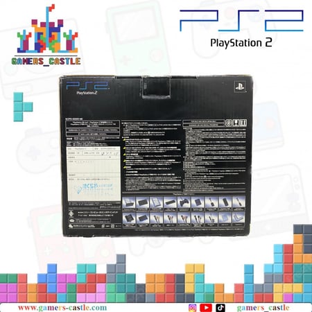بلايستيشن 2 فات مع مجموعة العاب.(Playstation 2).