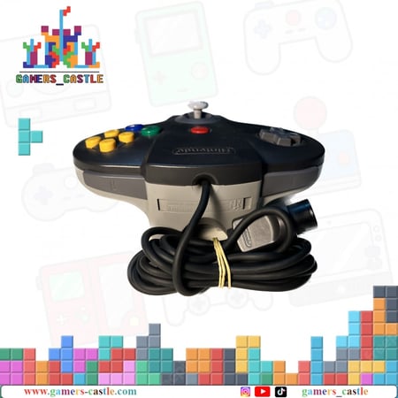 يد تحكم نينتندو 64 اصلية مستعملة - اسود