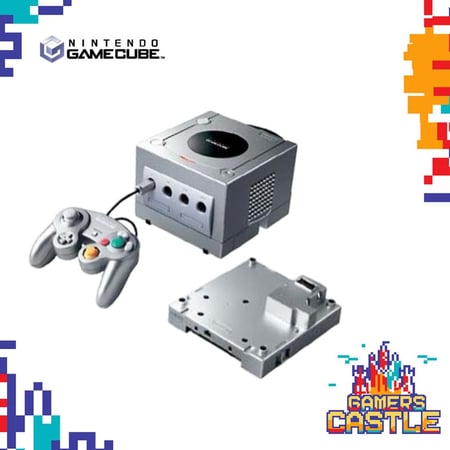 جهاز قيم كيوب مع مشغل قيم بوي بالكرتو (لون فضي) (Game Cube)