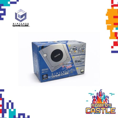 جهاز قيم كيوب مع مشغل قيم بوي بالكرتو (لون فضي) (Game Cube)