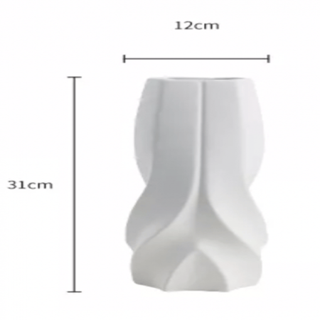 مزهرية مضفرة سيراميك طويلة